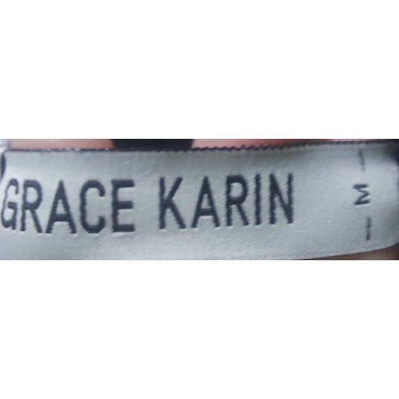 NWT Grace Karin Black Lace Spaghetti Strap Dress Size Medium - Picture 3 of 7